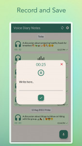 اسکرین شات برنامه My Voice Diary : Daily Journal 2
