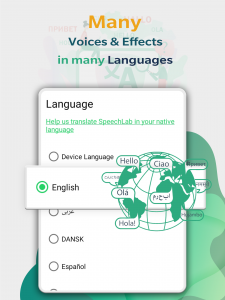 اسکرین شات برنامه SpeechLab - Text To Speech TTS 5