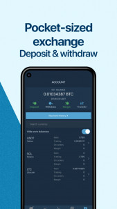 اسکرین شات 5 برنامه HitBTC cryptocurrency exchange