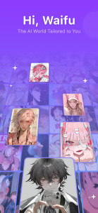 اسکرین شات 2 برنامه HiWaifu: AI Friend & Waifu Hub