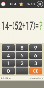اسکرین شات بازی Mental arithmetic (Math) 3