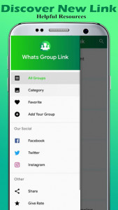 اسکرین شات برنامه Whats Group Link - Join Active Groups 3