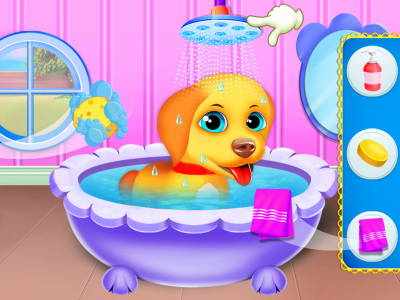 اسکرین شات برنامه Pet Puppy Care Dog Games 3