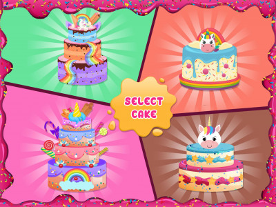 اسکرین شات برنامه Unicorn Cake Donut Maker 5