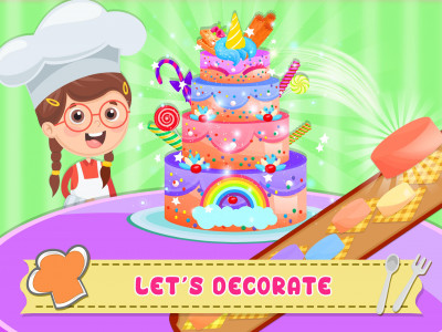 اسکرین شات برنامه Unicorn Cake Donut Maker 2