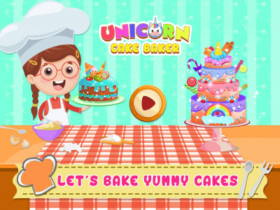 اسکرین شات برنامه Unicorn Cake Donut Maker 1