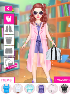 اسکرین شات برنامه College Girl Dress Up Makeover: Fashion Game 8