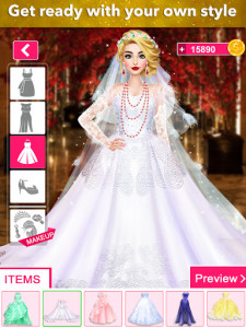 اسکرین شات بازی Fashion Wedding Dress Up Designer: Games For Girls 8