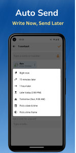 اسکرین شات برنامه Auto Text: Message Scheduler 2