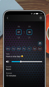 اسکرین شات 3 برنامه Music Alarm Clock - Alarmus