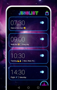 اسکرین شات برنامه Music Alarm Clock 2