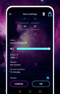 اسکرین شات برنامه Music Alarm Clock 3