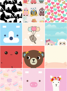 اسکرین شات برنامه Cute and Kawaii Wallpapers 2