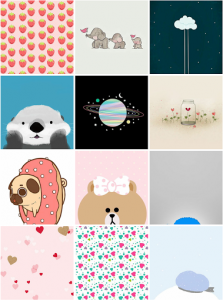 اسکرین شات برنامه Cute and Kawaii Wallpapers 4