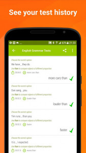 اسکرین شات برنامه English Grammar Tests 4