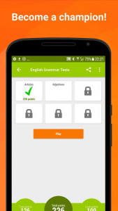اسکرین شات برنامه English Grammar Tests 7