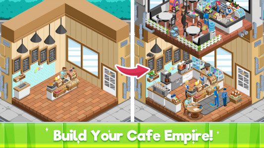 اسکرین شات بازی Idle Cafe Tycoon: Coffee Shop 1