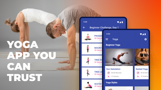اسکرین شات 1 برنامه Daily Yoga Workout+Meditation