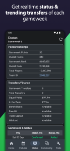 اسکرین شات 6 برنامه Fantasy Football Manager (FPL)