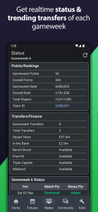 اسکرین شات برنامه Fantasy Football Manager (FPL) 6