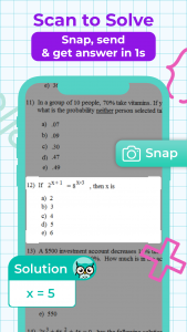 اسکرین شات برنامه Homework Helper AI Math Solver 1
