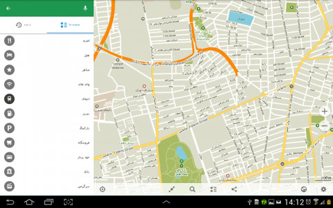 اسکرین شات برنامه نقشه و مسیریابی آفلاین ایران و جهان- ایران یار 3