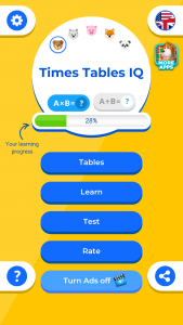 اسکرین شات برنامه Times Tables IQ 1