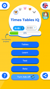 اسکرین شات برنامه Multiplication / Times Tables 1