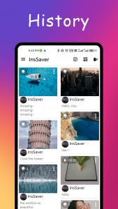 اسکرین شات برنامه Video downloader for Instagram 4