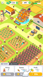 اسکرین شات 3 بازی Farming Tycoon 3D - Idle Game