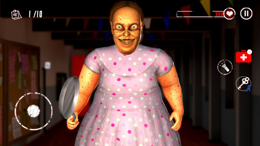 اسکرین شات بازی Scary Lady - High School Horror Escape Game 1
