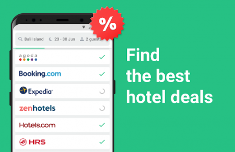 اسکرین شات برنامه Cheap hotel deals and discounts — Hotellook 1