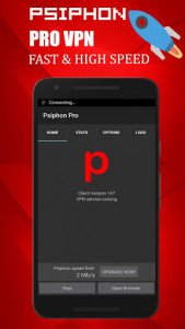 اسکرین شات برنامه Psiphon Pro VPN 2018 1