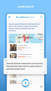 اسکرین شات برنامه SoundHound Chat AI App 1