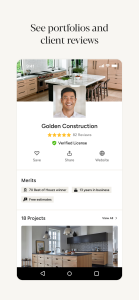 اسکرین شات 4 برنامه Houzz - Home Design & Remodel