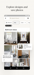 اسکرین شات 2 برنامه Houzz - Home Design & Remodel