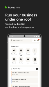 اسکرین شات 1 برنامه Houzz Pro