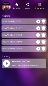 اسکرین شات 1 برنامه How You Like That  - Ringtone