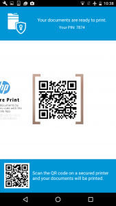 اسکرین شات برنامه HP JetAdvantage Secure Print 6