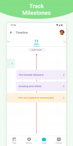 اسکرین شات 4 برنامه Pregnancy + | Tracker App