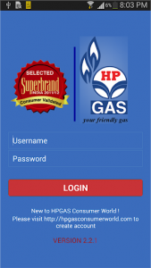 اسکرین شات برنامه HP GAS App 1