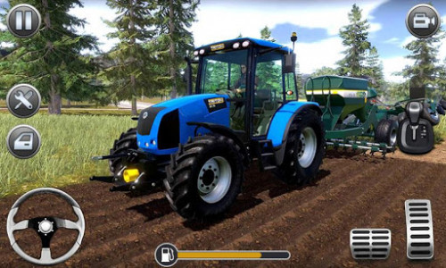 اسکرین شات بازی Farming Simulator - Big Tractor Farmer Driving 3D 1