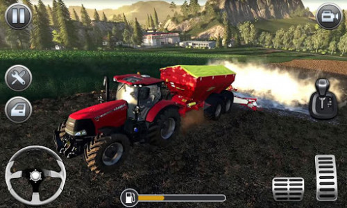 اسکرین شات بازی Farming Simulator - Big Tractor Farmer Driving 3D 3