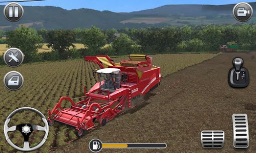 اسکرین شات بازی Farming Simulator - Big Tractor Farmer Driving 3D 2