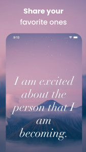 اسکرین شات برنامه I am - Daily affirmations 3