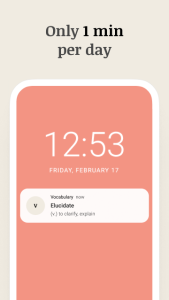 اسکرین شات 2 برنامه Vocabulary - Learn words daily
