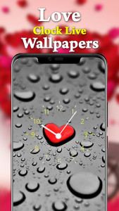 اسکرین شات برنامه Love Clock Live Wallpapers HD 4