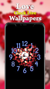 اسکرین شات برنامه Love Clock Live Wallpapers HD 1