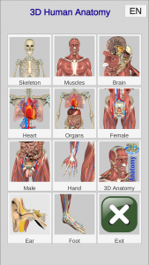 اسکرین شات برنامه 3D Bones and Organs (Anatomy) 1