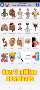 اسکرین شات برنامه Visual Anatomy Lite 4